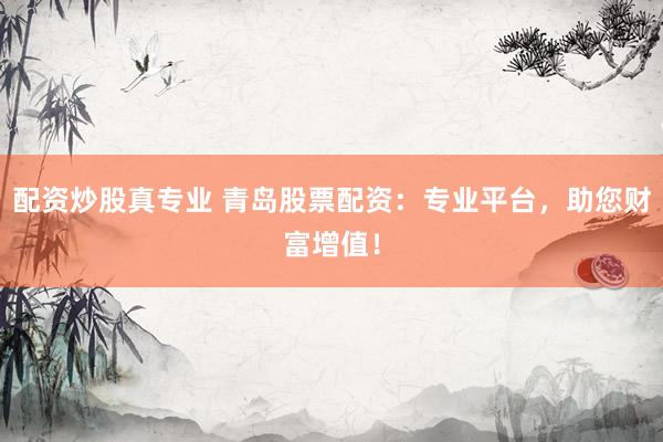 配资炒股真专业 青岛股票配资：专业平台，助您财富增值！