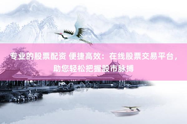 专业的股票配资 便捷高效：在线股票交易平台，助您轻松把握股市脉搏